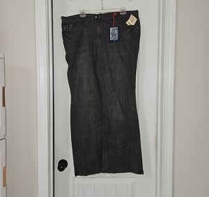 New York & Company Black Wide Leg Jeans - Flare Style